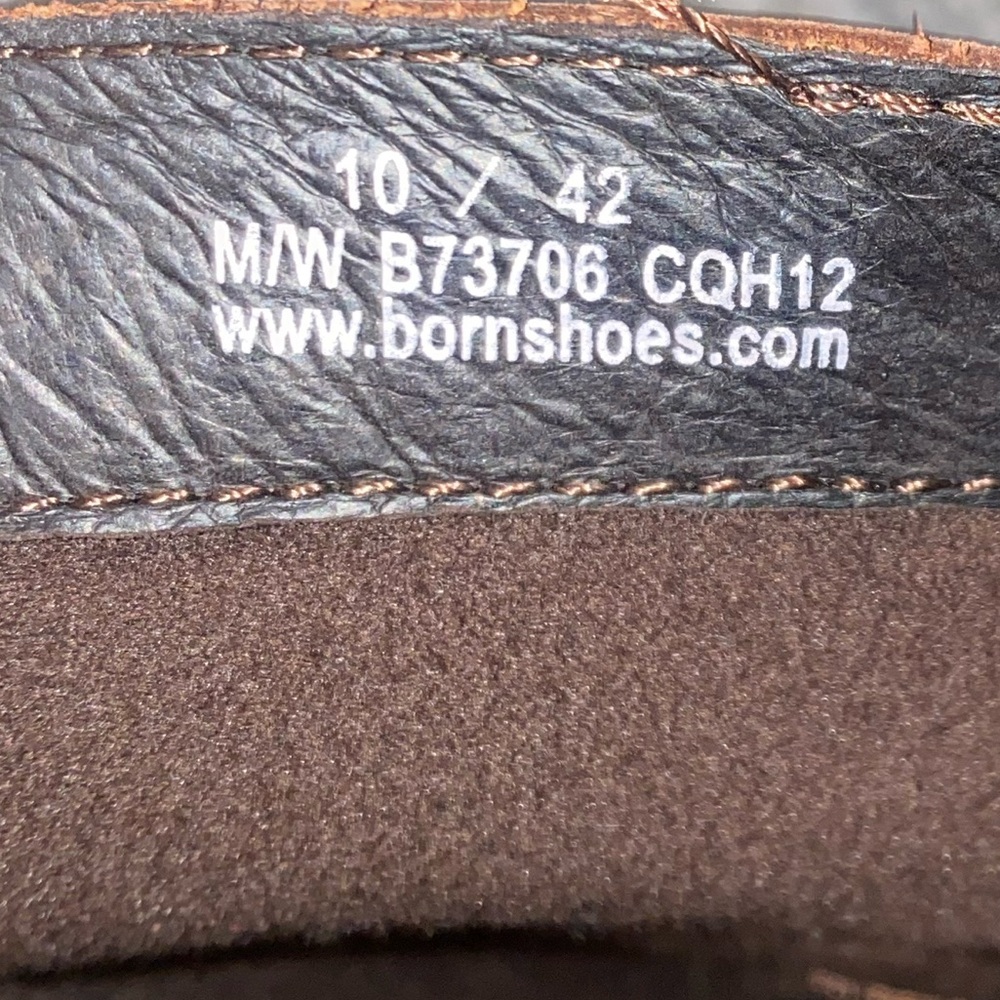 Born Donya Brown Leather Tall Boots Women’s SIZE 10 Riding B73706 CQH12 - Picture 10 of 12
